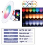 Best RGB LED Smart Downlight - Color-Changing, Dimmable, Wi-Fi Controlled