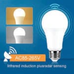 Smart LED Bulb with PIR Sensor - Motion-Activated Energy-Saving Light
