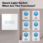3 Gang Touch Smart Switch - Sleek Design with Best Control and Smart Home Integration