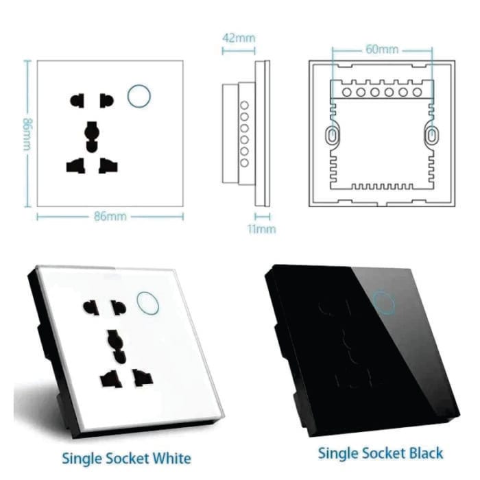 Smart Home Wall WiFi Socket - Remote Control and Energy Management for Modern Living