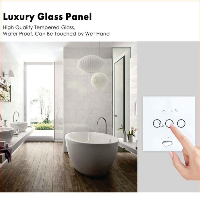 3 Gang Touch Smart Switch - Sleek Design with Best Control and Smart Home Integration