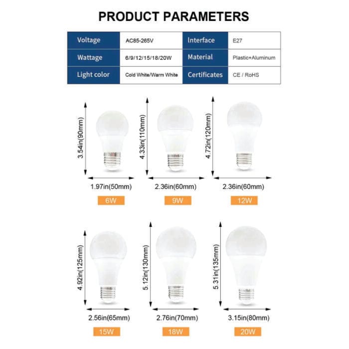 Smart LED Bulb with PIR Sensor - Motion-Activated Energy-Saving Light
