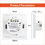 3 Gang Touch Smart Switch - Sleek Design with Best Control and Smart Home Integration