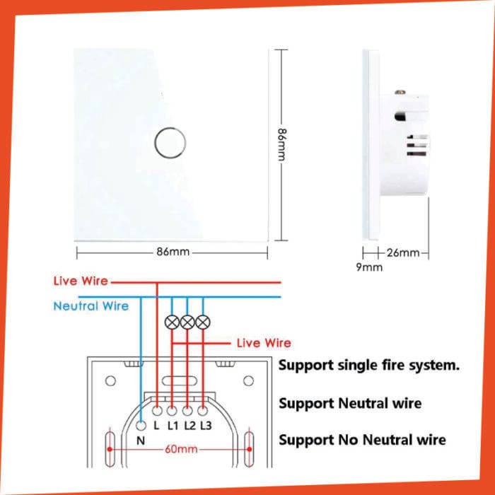 1 Button Smart Wall Switch: Simplify Your Home Control!