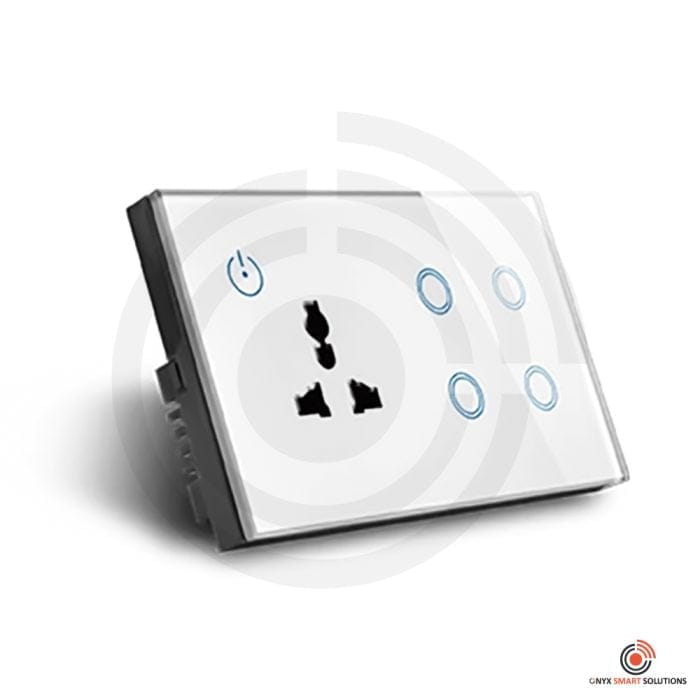 4 gang Smart Touch Switch with Socket