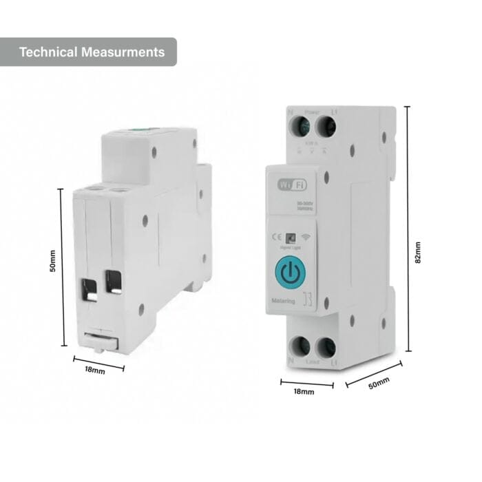 wifi circuit breaker with energy monitor