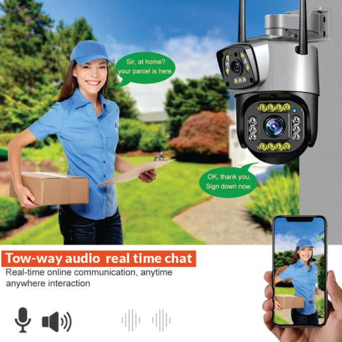 Dual Camera Wireless Security Camera – Your Affordable 2MP Home Defense Solution