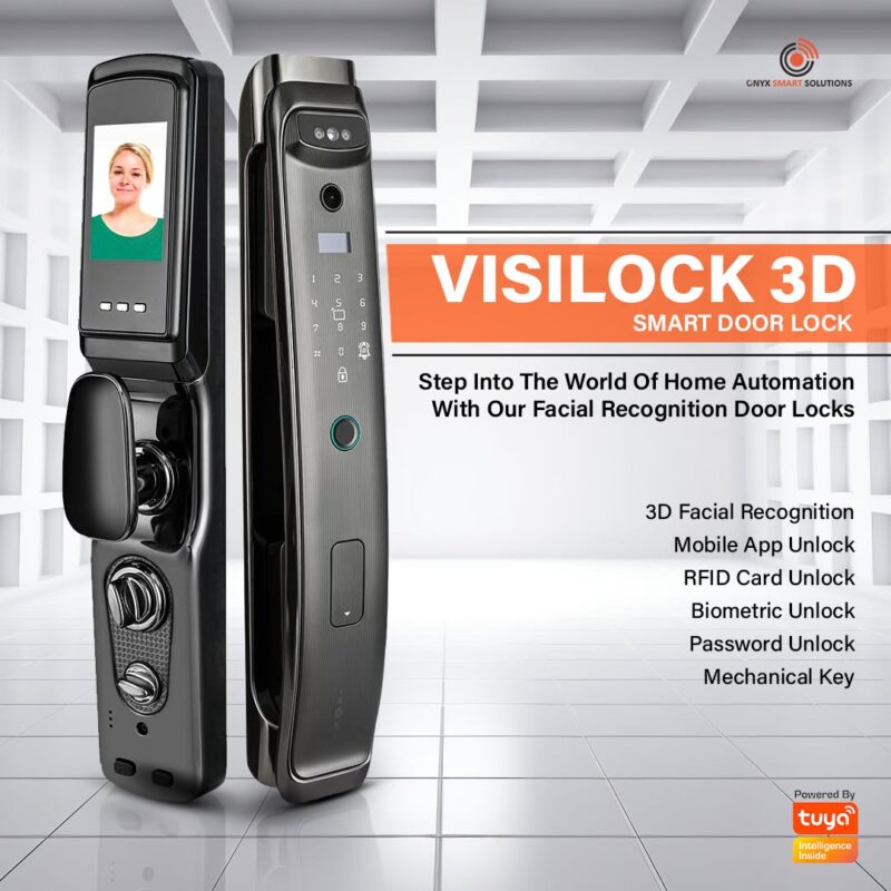 smart door lock 3d facial recongnition mobile app unlock rfid card unlock biometric unlock, password unlock, mechanical key